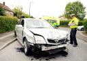 The crashed Vectra
