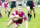 Jamie Albinson scores a try for Rossendale