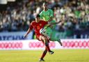 Nabil Bentaleb in action for Algeria against Armenia