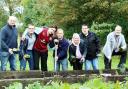 The Pendle Support and Care group at the allotment