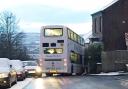 ‘DANGEROUS’: Calls have been made to increase gritting on local roads after a bus carrying pupils of Tauheedul Boys’ School skidded and crashed in Shear Brow, Blackburn, on Wednesday morning