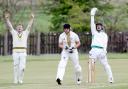 CLAIM: Ramsbottom players appeal for the wicket of Levi Wolstenholme