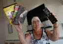 Showley Court, Salesbury residents not at all happy as they unable to play dvd's pictured here is resident June Mercer with a blank screen.