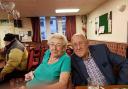 Rishton couple Betty Sheard, 81, and Malcolm Sheard, 82, celebrating their diamond jubilee anniversary at Rishton Free Gardeners Club on Saturday