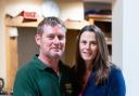 Ian O'Reilly and Emma Robinson, on Gazegill Organics at Rimington