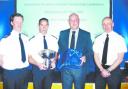 TROPHY: Phill Hutchinson, Andy Winter, Rick Wilson and Mark Douthwaite