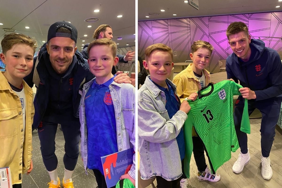 East Lancs pals meet Nick Pope and England squad after Harry Kane's VIP invite