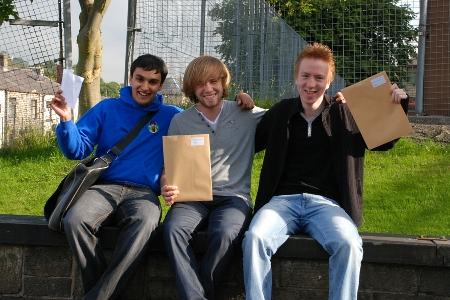 Hassan Shakeel, Adam Wells-Burrow and Andrew Brignall from Bacup and Rawtenstall Grammar School