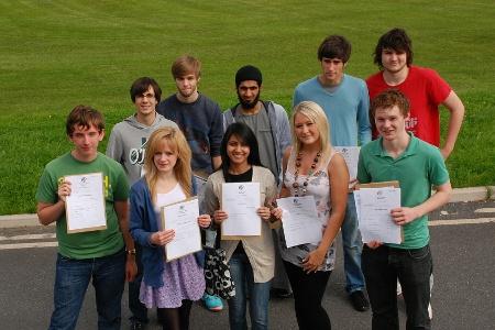 St Mary's College students, who all achieved A-star grades.