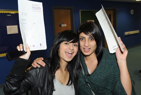 Pupils at Marsden Heights get their results