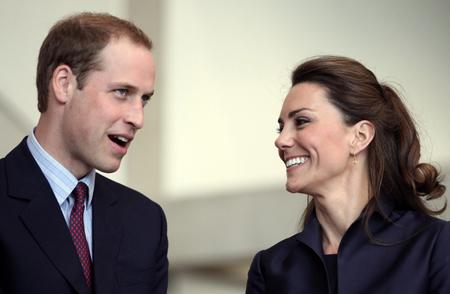 Prince William and Kate Middleton at Darwen Aldridge Academy.