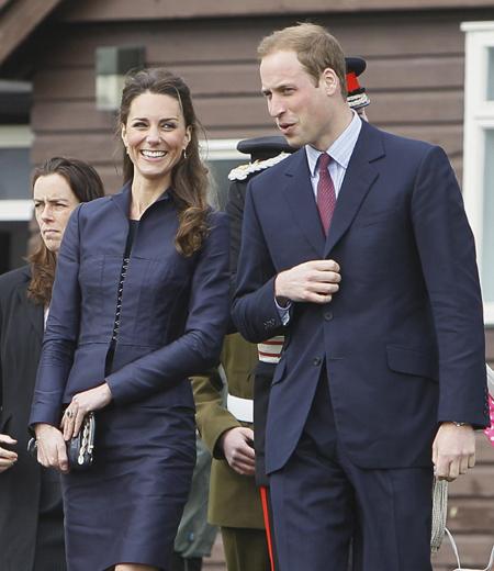 Prince William and Kate Middleton at Witton Park.