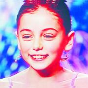 YOUNG STAR: Hollie Steel, 10, performing on Britain’s Got Talent