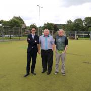 Left to Right: Cllr Damian Talbot, Cllr Jim Smith and local resident Damian Rees