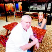 KEEP IT DOWN: The Havelock Inn landlord Darren Heggie and landlady Danielle Slinger are bemused at the noise ruling