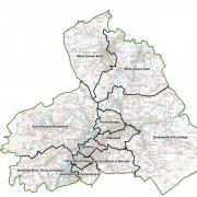 The final map of Pendle Council's new wards
