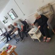 Residents at Clayton-le-Moors care home Hope House enjoy a regular bingo session despite the coronavirus lockdown