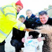 Building firm donates salt to help Guide villagers