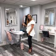 Talia Boardman in her beauty salon