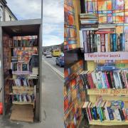 The phonebox in Darwen has been transformed into a mini borrow book library