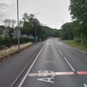 A59 dual carriageway where lorries may be coming for a quarry in Samlesbury