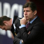 DISAPPOINTED: Brian Laws at today's game