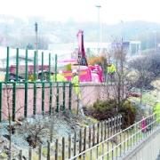 ALMOST FINISHED: The fence on the M65 close to where Harrison Hartley, below, was killed three years ago