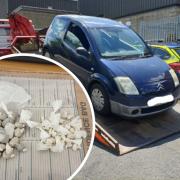 Drugs and a car were seized in Nelson following a chase