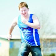 JUMP TO IT: Grant Prescott who has signed up for the Jane Tomlinson 10K race