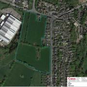 The six-acre piece of land bounded by Myerscough Smithy Road and Branch Road in Mellor Brook which is owned by Blackburn with Darwen council