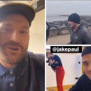 Tyson Fury is training Tommy Fury in Morecambe ahead of Jake Paul boxing match next month