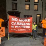 Villagers from Paythorne took their banners to the Ribble Valley Council planning committee last week