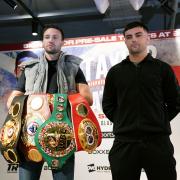 BIG CHANCE: Jack Catterall (right) can't wait to step in to the ring with undisputed light-welter weight champion Josh Taylor (left) at the OVO Hydro Arena in Glasgow tomorrow night