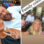 Tyson Fury enjoyed a celebration meal with brother, Tommy, former Love Island star, Molly-Mae Hague, dad, John, wife, Paris, and other family members.