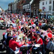 Street party to commemorate the Queen's Diamond Jubilee at Ashby De La Zouch, Leicestershire. Credit: PA