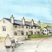 BUILDING A FUTURE: Artist’s impression of how the new, traditional-style terrace properties would look