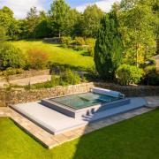 The wonderful outside spa and gardens