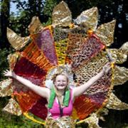 SUN QUEEN: Charlotte Edensor, in her sun costume at last year’s Darwen Gala