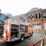DAMAGESCENE: The aftermath of Monday night’s fire at Livingstone Mill, Daneshouse, Burnley