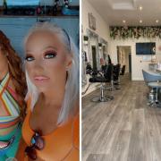 Hairdresser Faye Sharratt and salon owner Natalie Smith at Serenity on Preston Old Road in Feniscowles.