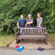 The new bench has been installed in Osbaldeston