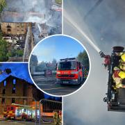 Images show the devastation caused by the fire