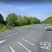 The A59 at Sawley