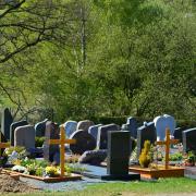 An example of graves with kerbstones in a cemetery. Pic: Pixabay