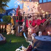 Pirate-themed Halloween display outside home in Burnley (Photo: Sally Jacks)