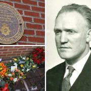 The new wall plaque commemorates the sacrifice of Detective Inspector James O’Donnell
