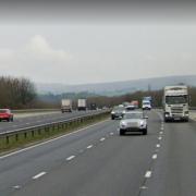 The M6 close to junction 35