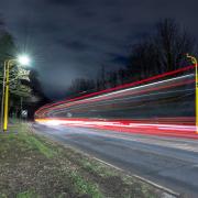 Average speed camera at night