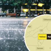 Yellow weather warning of rain issued for East Lancashire