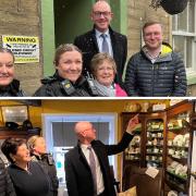 Lancashire police and crime commissioner Andrew Snowden visited Bacup Natural History Museum